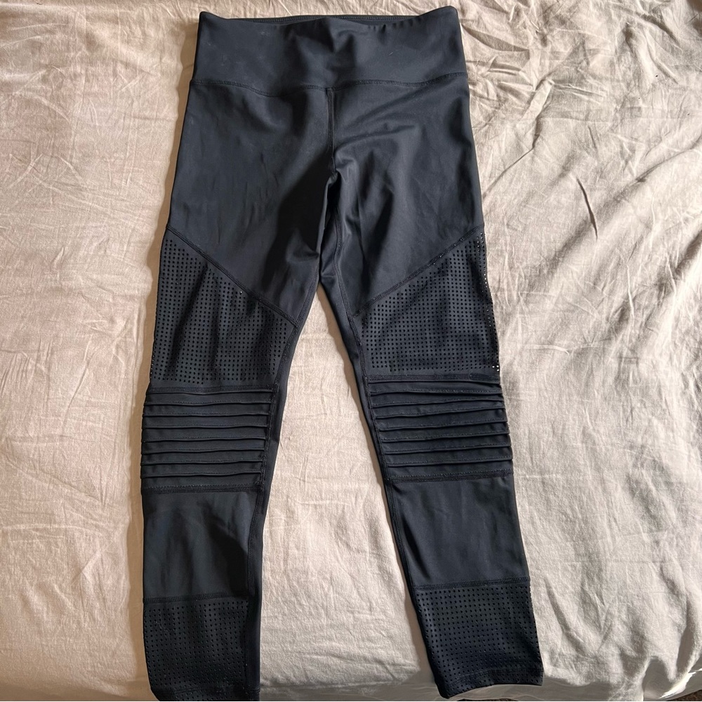 Zyia Black Moto Light n Tight Hi-Rise 7/8 24”